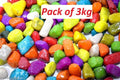 Decoration Pebbles Stones (Multicolor, 3000 g)